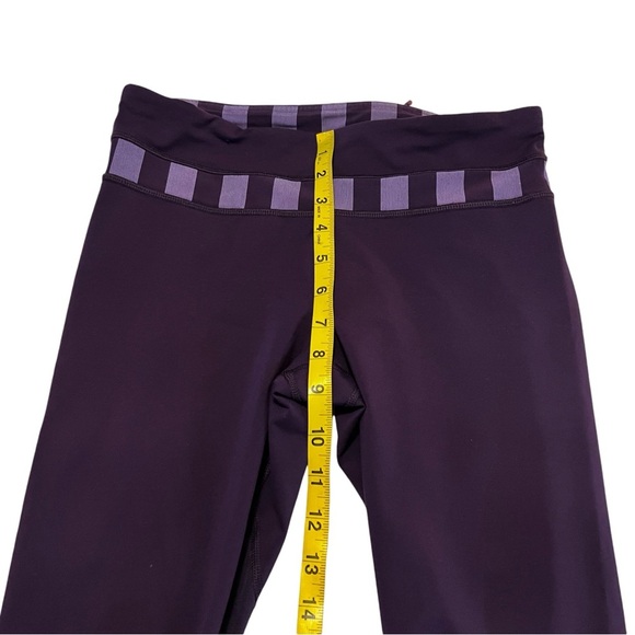 Lululemon Cropped Purplee Leggings tights running athletic yoga 6 - Picture 12 of 12